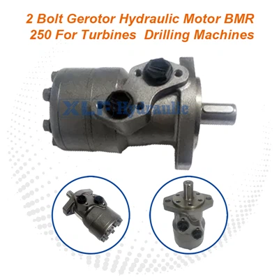 2-bults gerotor hydraulisk motor BMR 250 för turbiner/borrmaskiner